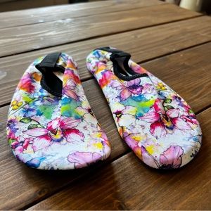 Women's Water Shoes - Blooming Blossoms in Every Step, Multicolor Floral Delight